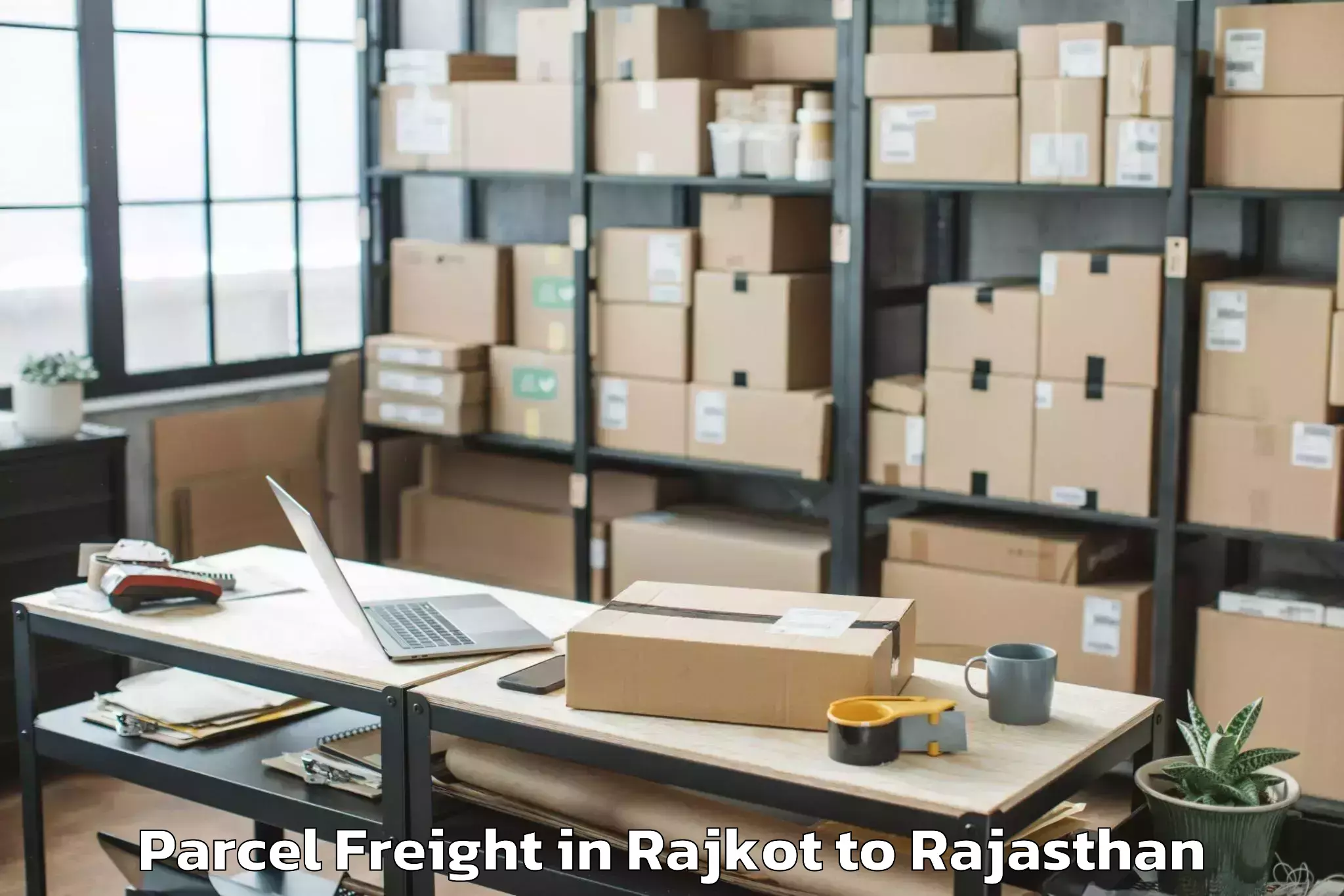 Trusted Rajkot to Kotputli Parcel Freight